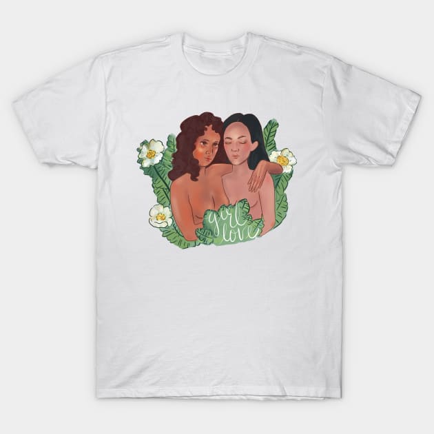 Girl Love T-Shirt by Nerdybrownkid